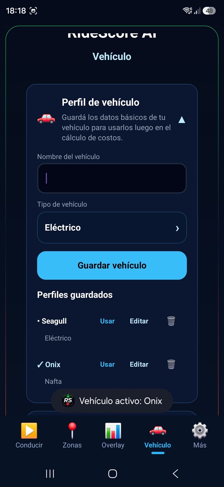 Pantalla Vehículo - perfil del vehículo 5
