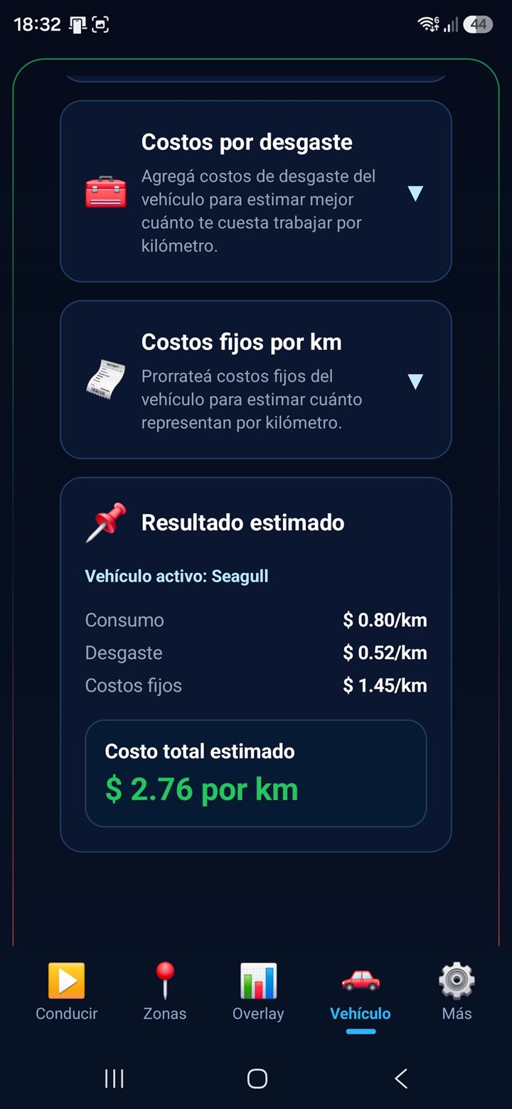 Pantalla Vehículo - perfil del vehículo 6